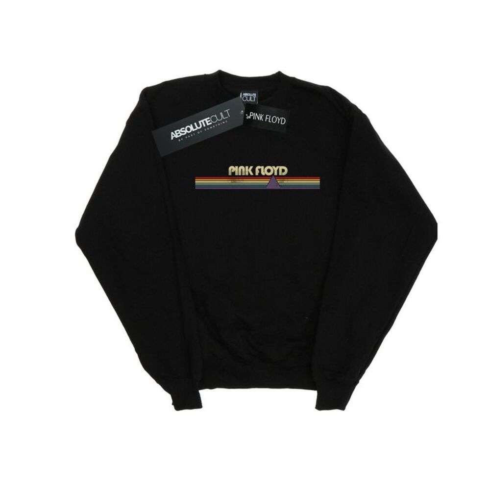 Pink Floyd Mens Prism Retro Stripes Sweatshirt / Black
